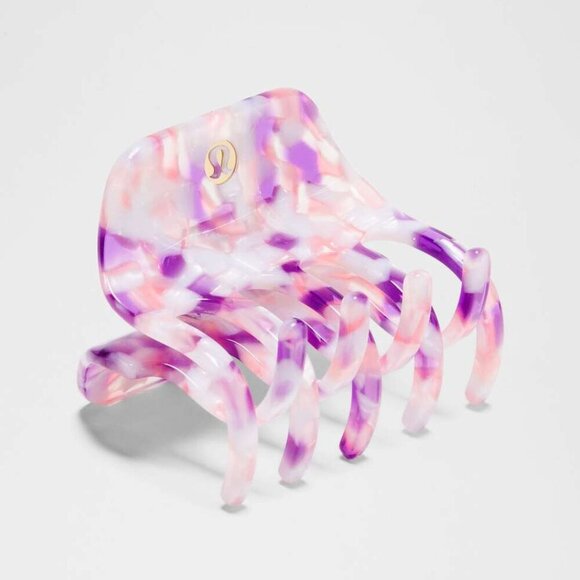 NWT Lululemon Criss Cross Claw Clip - Camellia Pink / Light Ivory / Blue Horizon - Picture 1 of 8